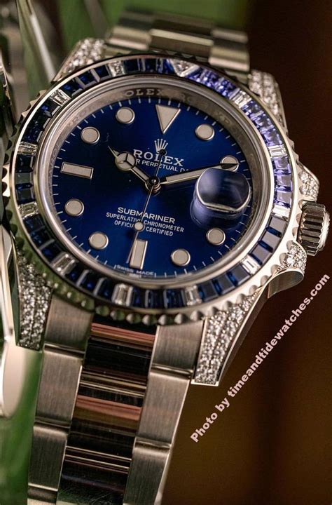 rolex blue sapphire bezel|Rolex submariner blue dial bezel.